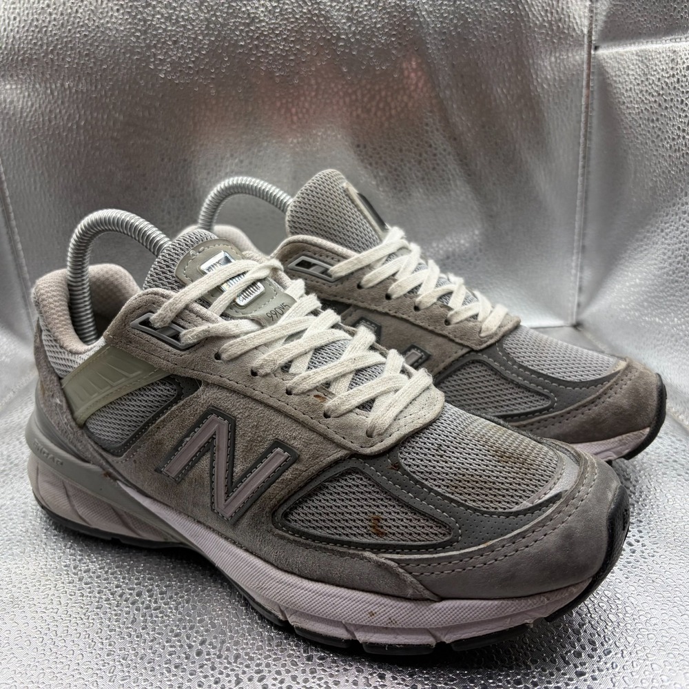 Size‎ 6.5 New Balance 990v5 Gray Womens Lace-Up Comfort Running Shoes W990GL5